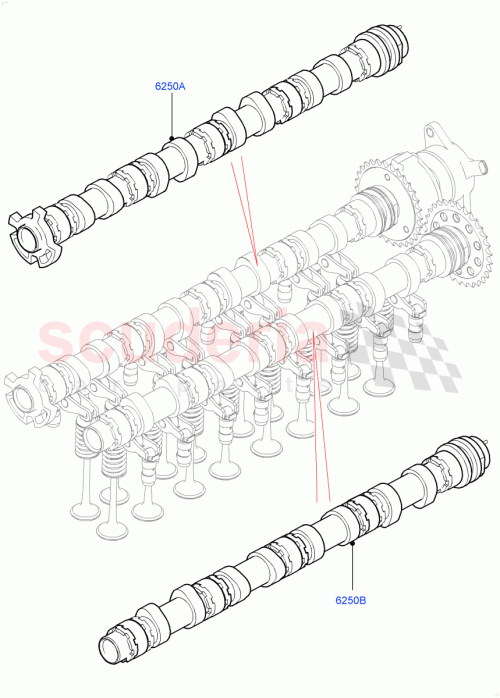 Part Diagram for Land Rover LR167855