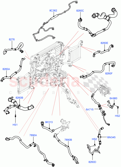 Part Diagram for Land Rover LR140910