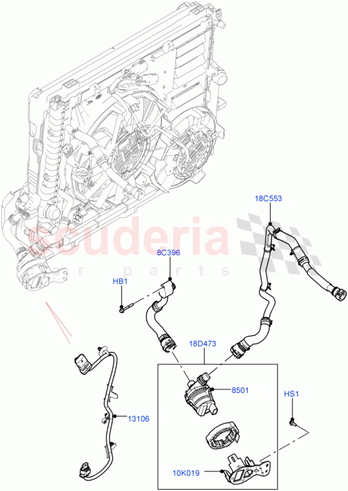 Part Diagram for Land Rover LR140875