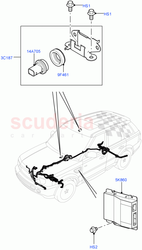 Part Diagram for Land Rover FA106107