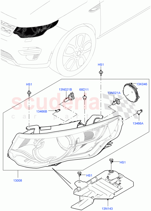 Part Diagram for Land Rover LR072809
