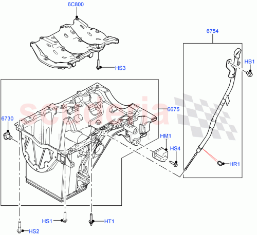 Part Diagram for Land Rover LR141354