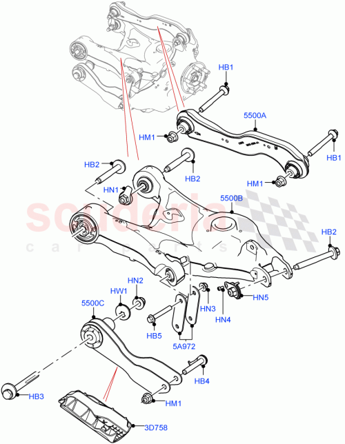 Part Diagram for Land Rover LR090531