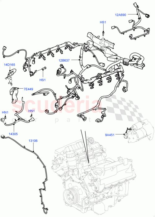 Part Diagram for Land Rover LR040622