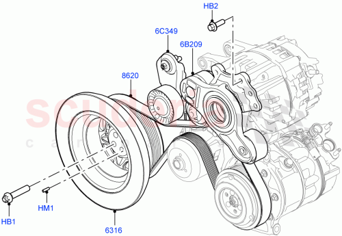 Part Diagram for Land Rover LR128565