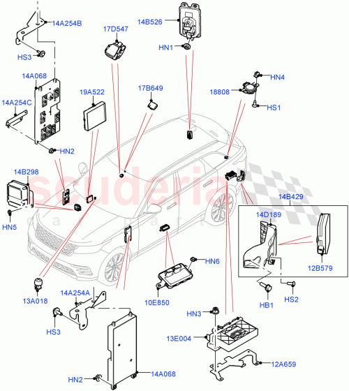 Part Diagram for Land Rover LR092786