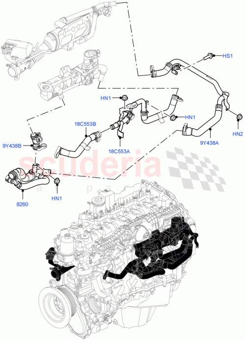 Part Diagram for Land Rover LR125254