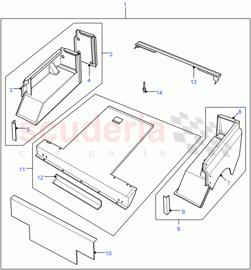 Part Diagram for Land Rover AQA711080