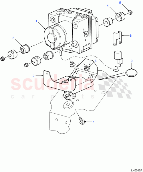 Part Diagram for Land Rover LR020608