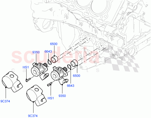 Part Diagram for Land Rover LR032174