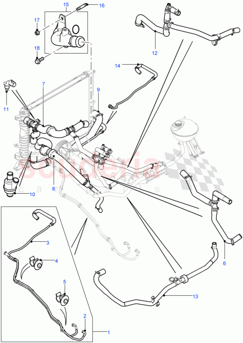 Part Diagram for Land Rover LR032207
