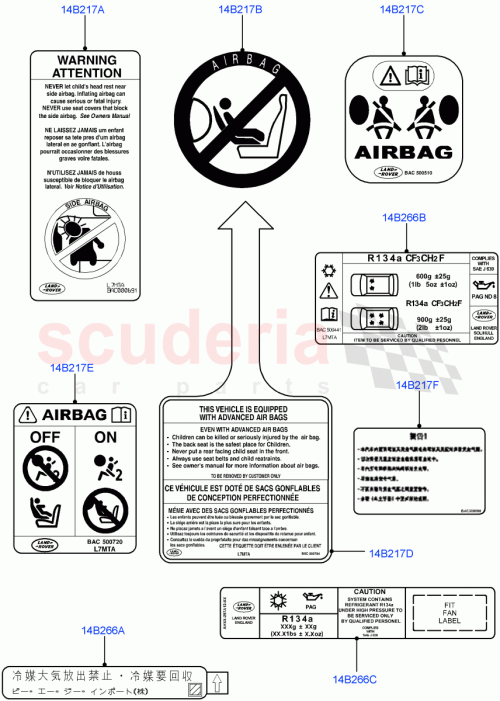 Part Diagram for Land Rover LR015299