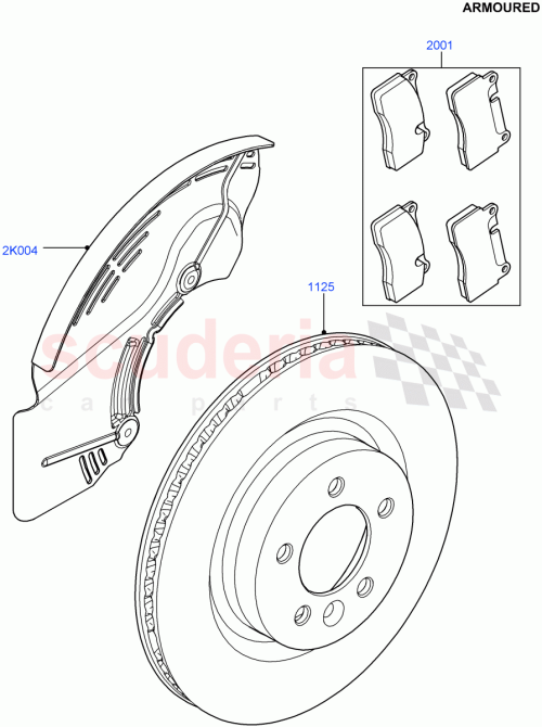 Part Diagram for Land Rover LR057725