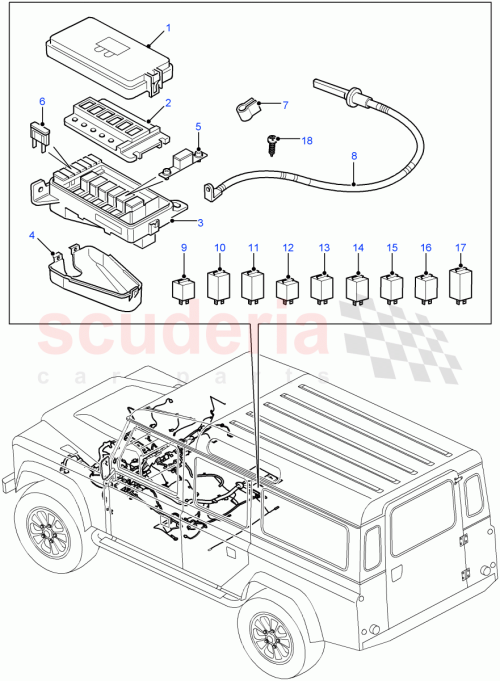 Part Diagram for Land Rover AFU3017L