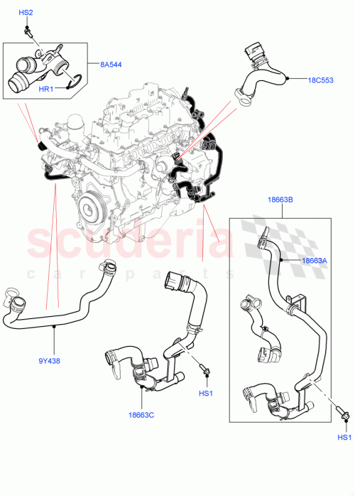 Part Diagram for Land Rover LR106369