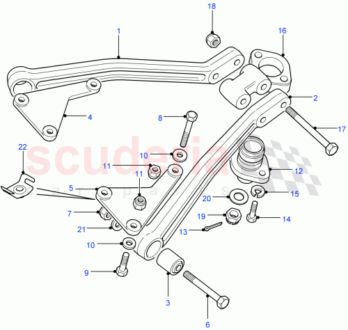 Part Diagram for Land Rover FC110116