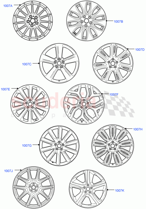 Part Diagram for Land Rover LR091542