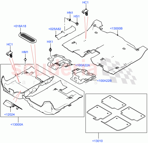 Part Diagram for Land Rover LR140250