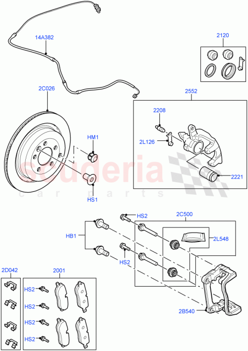 Part Diagram for Land Rover SOB500040