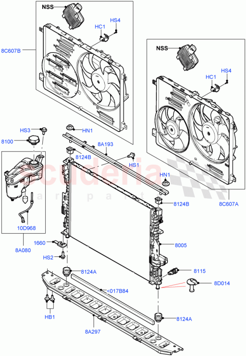 Part Diagram for Land Rover LR100364