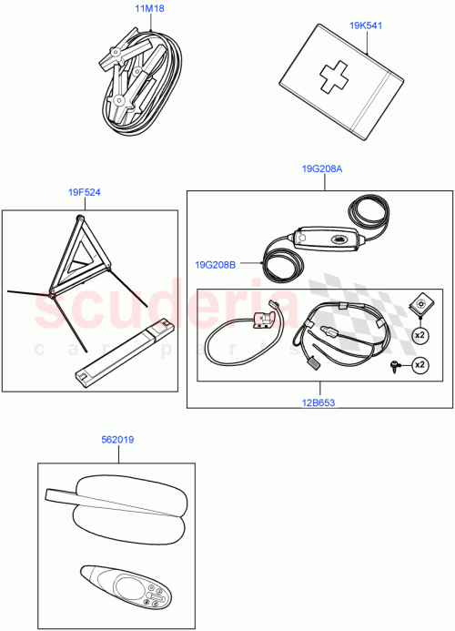 Part Diagram for Land Rover VPLVV0097