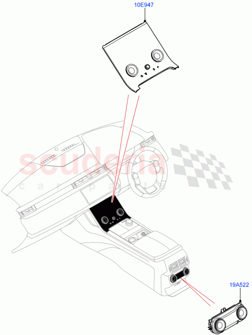 Part Diagram for Land Rover LR142162