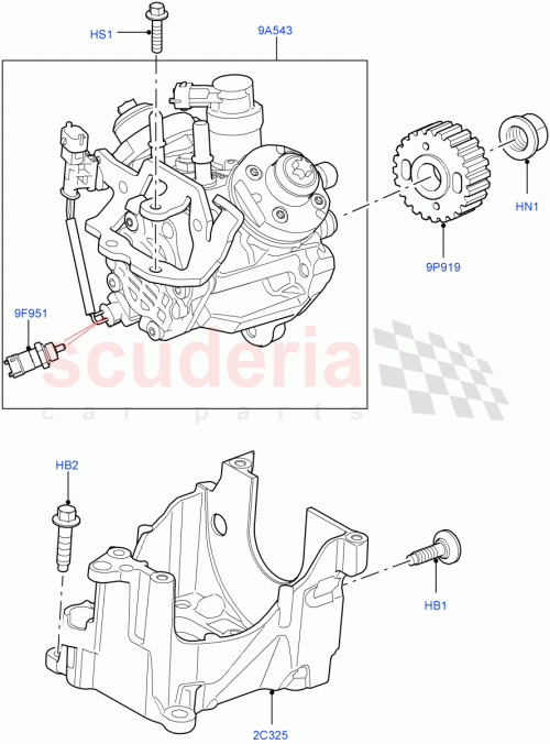 Part Diagram for Land Rover LR041034
