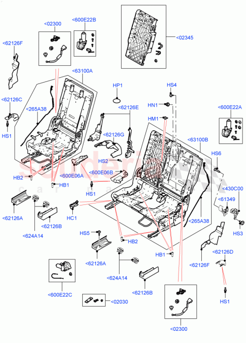 Part Diagram for Land Rover LR140100