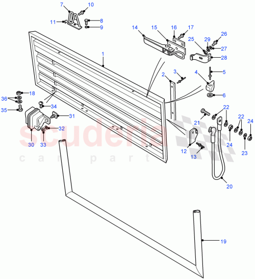 Part Diagram for Land Rover BHU710040
