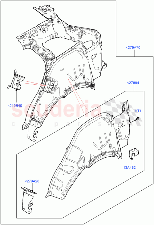 Part Diagram for Land Rover LR091108