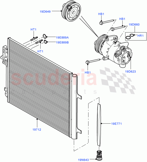 Part Diagram for Land Rover LR056300