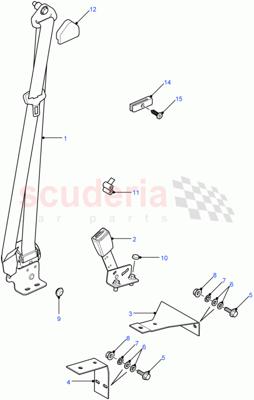 Part Diagram for Land Rover EWR500030