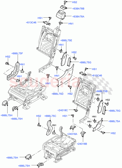 Part Diagram for Land Rover HXM500131PVJ