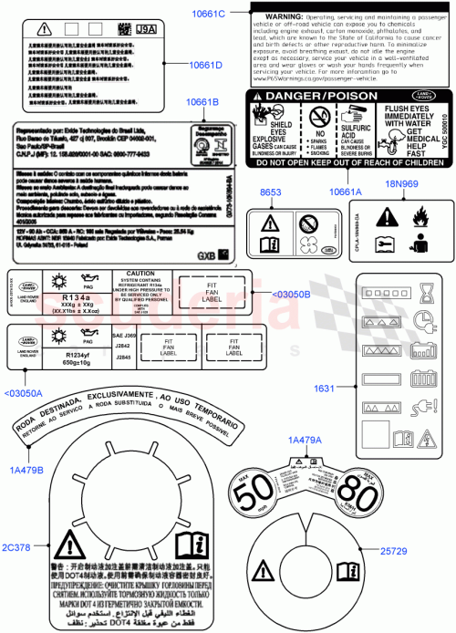 Part Diagram for Land Rover LR135133