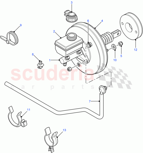 Part Diagram for Land Rover SQV500130