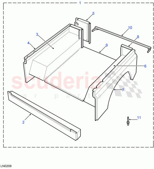 Part Diagram for Land Rover ALA710510
