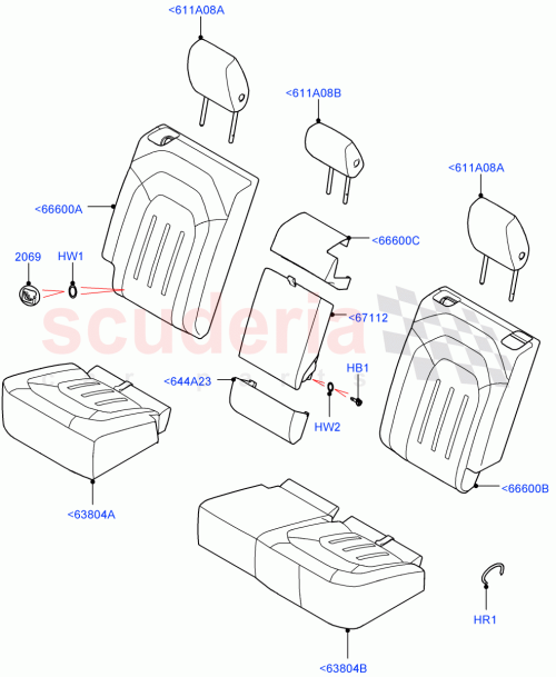Part Diagram for Land Rover LR130762