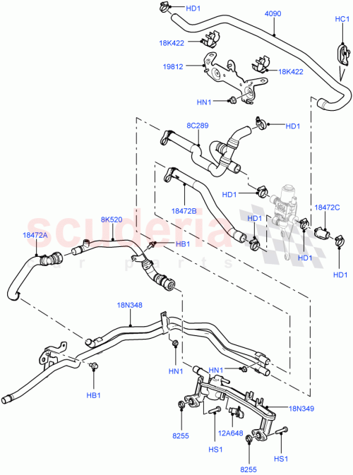 Part Diagram for Land Rover PEU000090