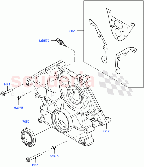 Part Diagram for Land Rover LR158596