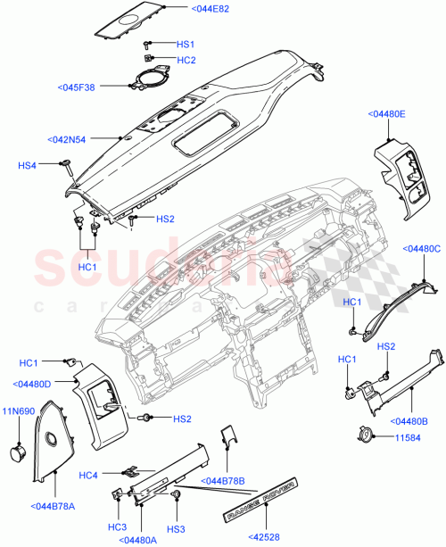 Part Diagram for Land Rover LR018539