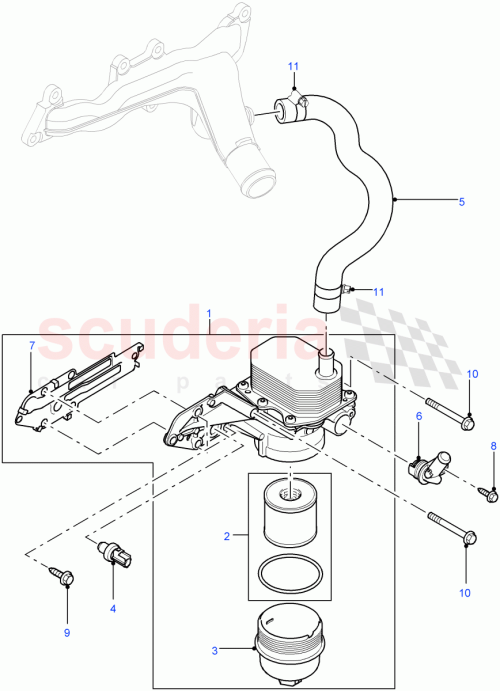 Part Diagram for Land Rover LR058105