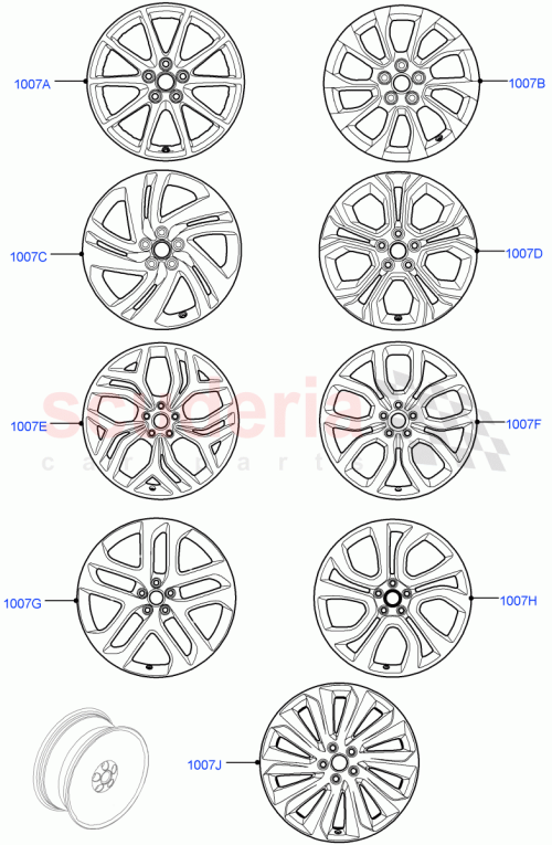 Part Diagram for Land Rover LR114527
