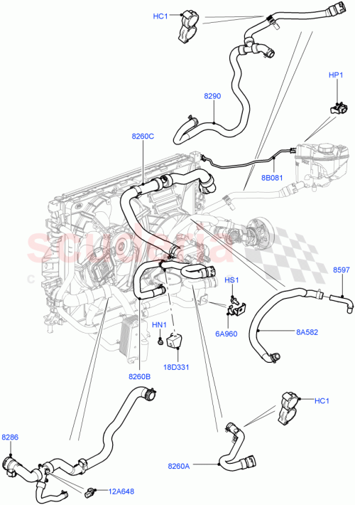 Part Diagram for Land Rover LR060347