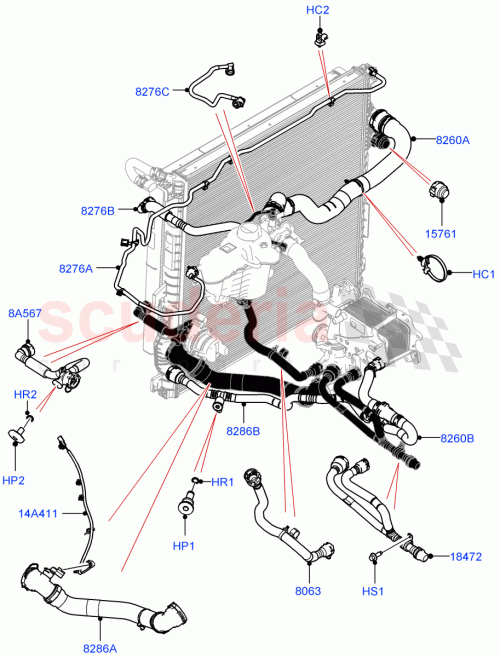Part Diagram for Land Rover LR151559