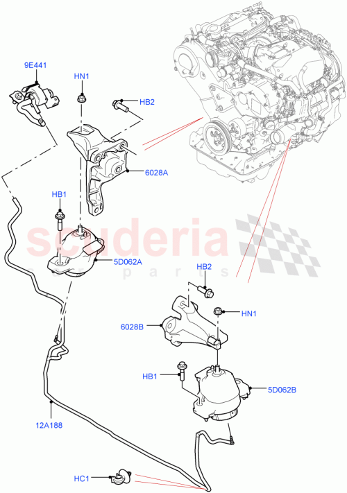 Part Diagram for Land Rover LR090475