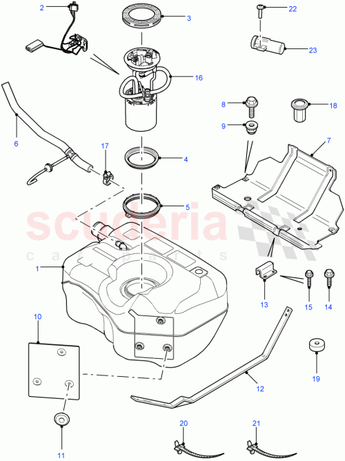 Part Diagram for Land Rover LR030040