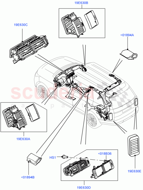 Part Diagram for Land Rover LR055740