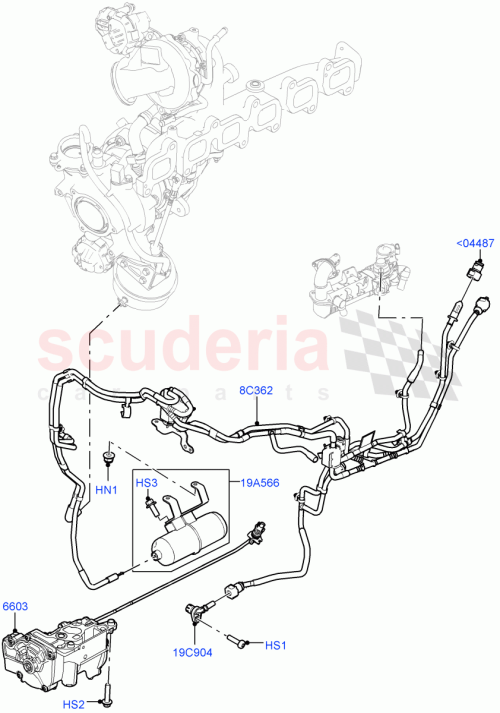 Part Diagram for Land Rover LR141884