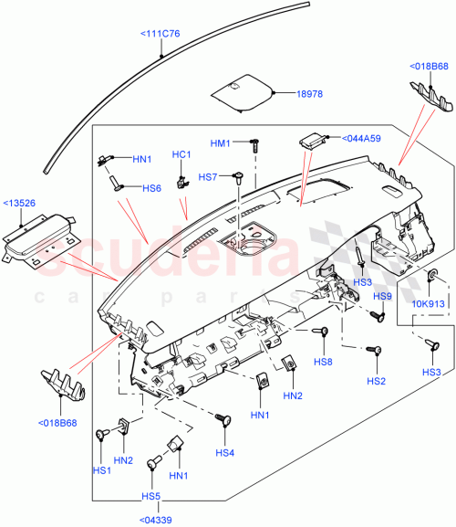 Part Diagram for Land Rover LR083772