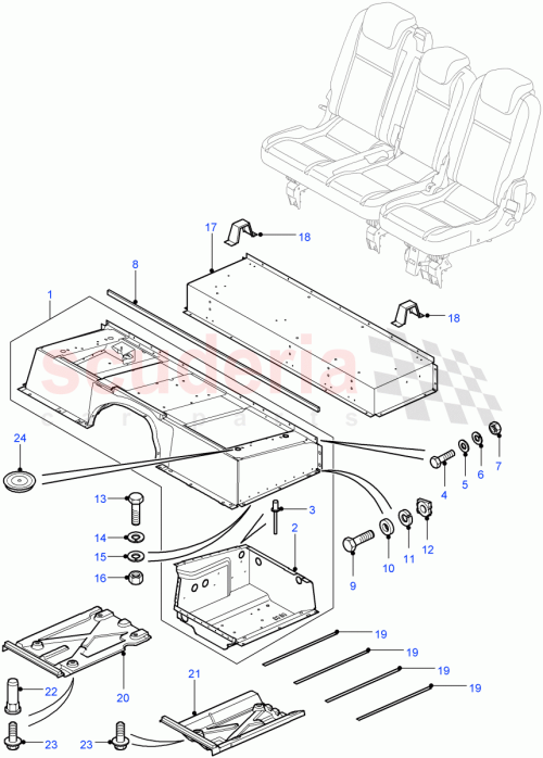 Part Diagram for Land Rover BYF500030